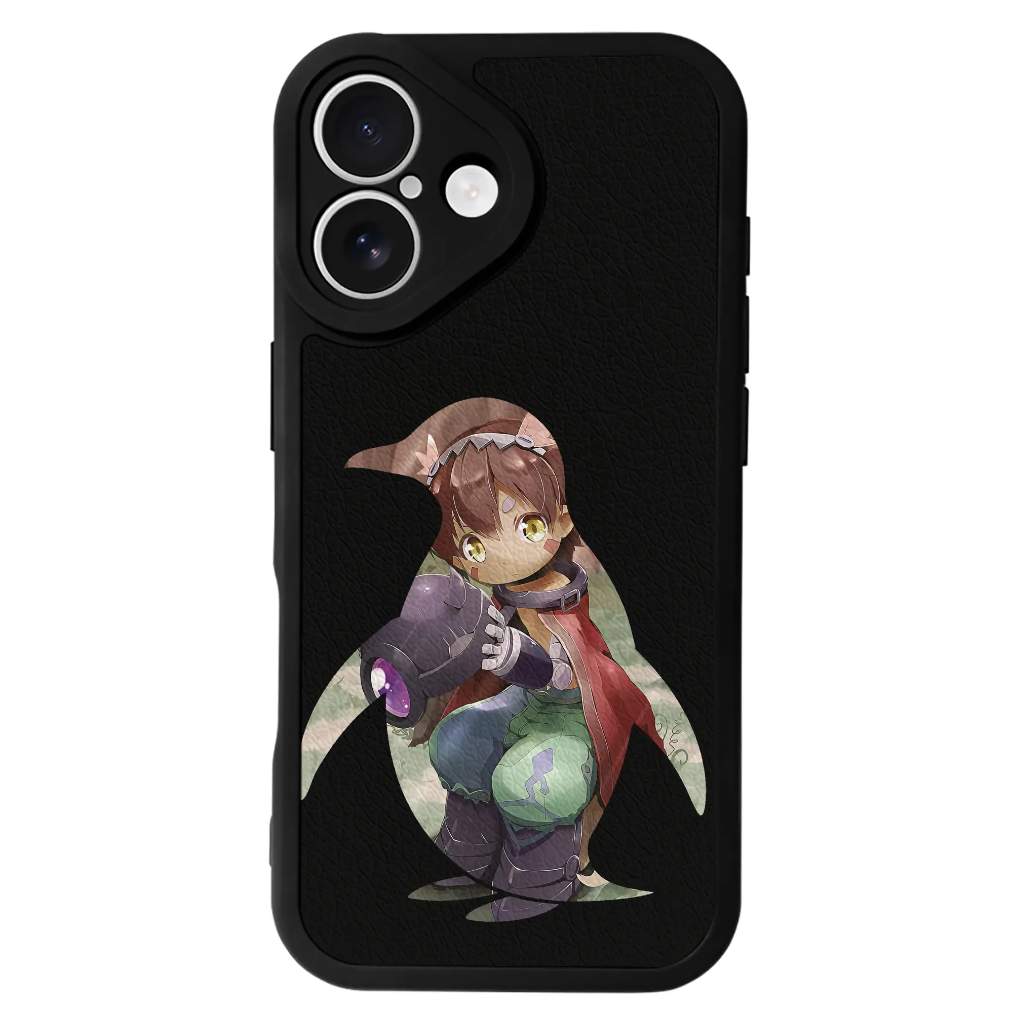 メイドインアビス グッズ,レグ - IPhone 16シリーズ対応 ・ シリコンスマホケース ・ レザー調 ・ 高精度フィット ・ 耐衝撃 ・ ワイヤレス充電対応 ・ 精密カット